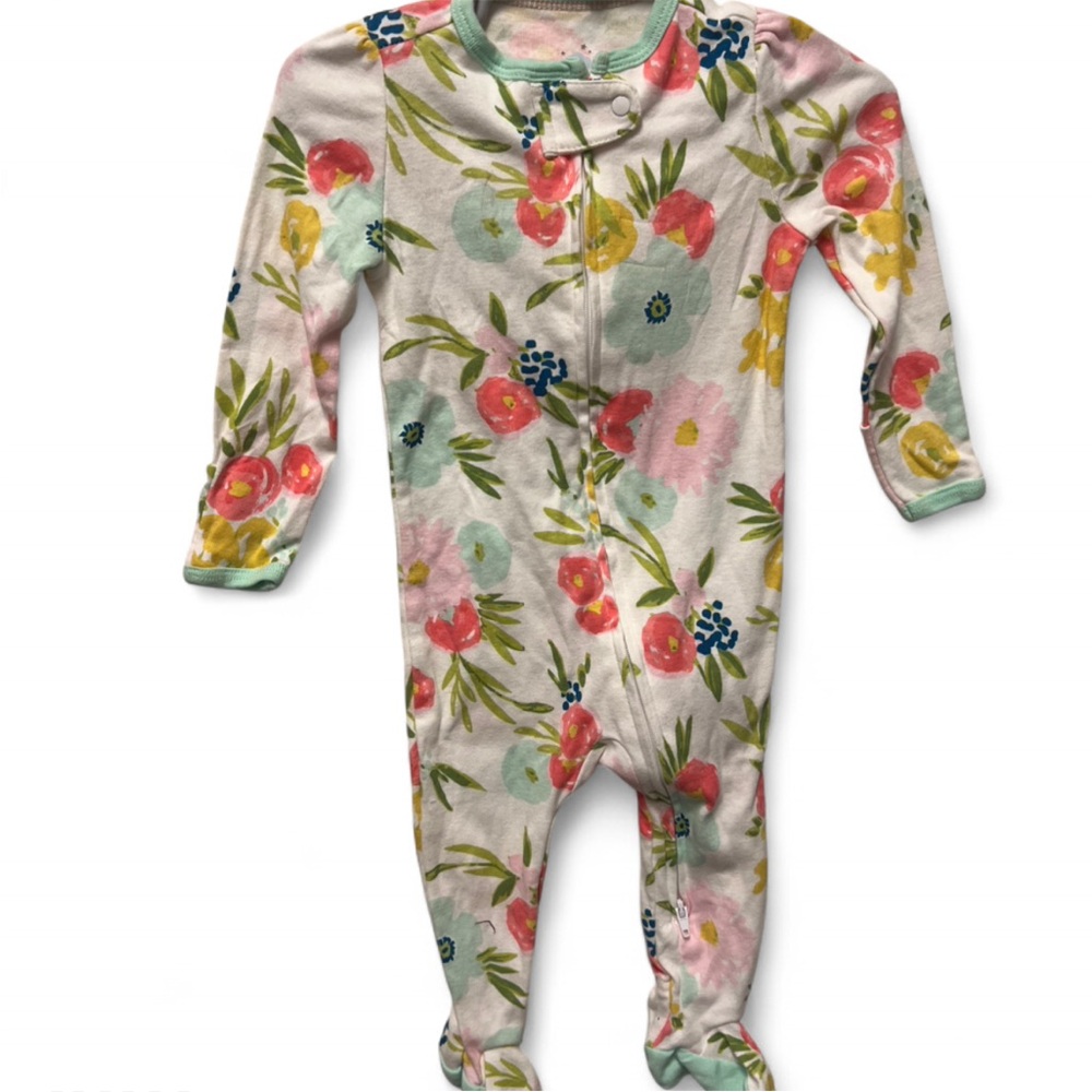 Cloud island Floral Kids Onesie - 6-9 months